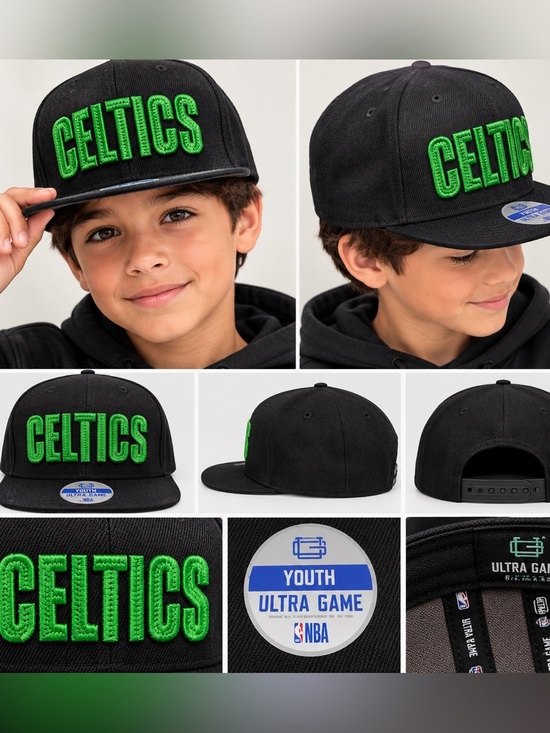 NBA Other - 🏀 Boston Celtics Ultra Game Youth Snapback Hat - Official NBA Licensed Cap -